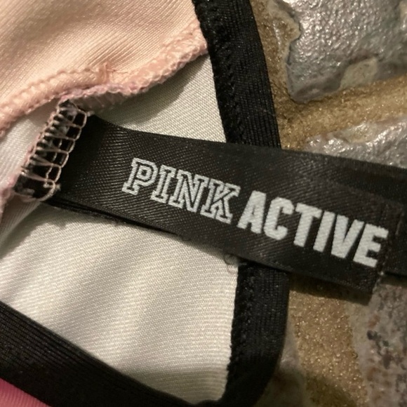 PINK Victoria's Secret Burgundy and Pink Ombre Sports Bras Set Women’s Size M - Picture 4 of 11